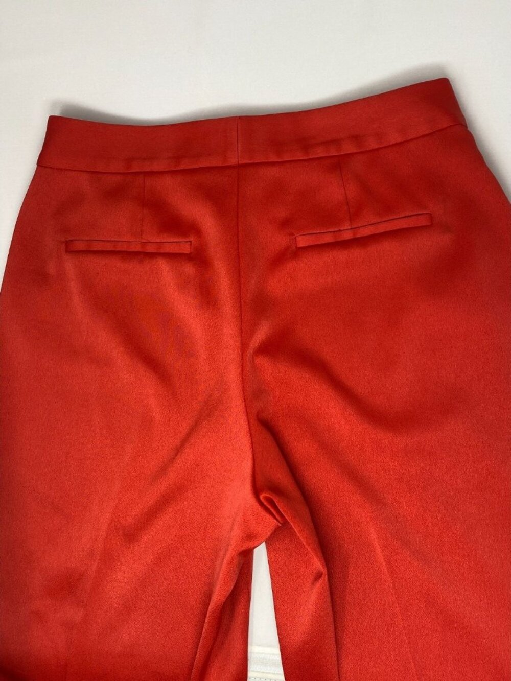Alice + Olivia Calvin Bright Ruby High Waist Wide Leg Pants 8 - Picture 7 of 16
